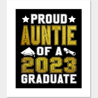 Proud Auntie Of A 2023 Graduate Senior Graduation Posters and Art